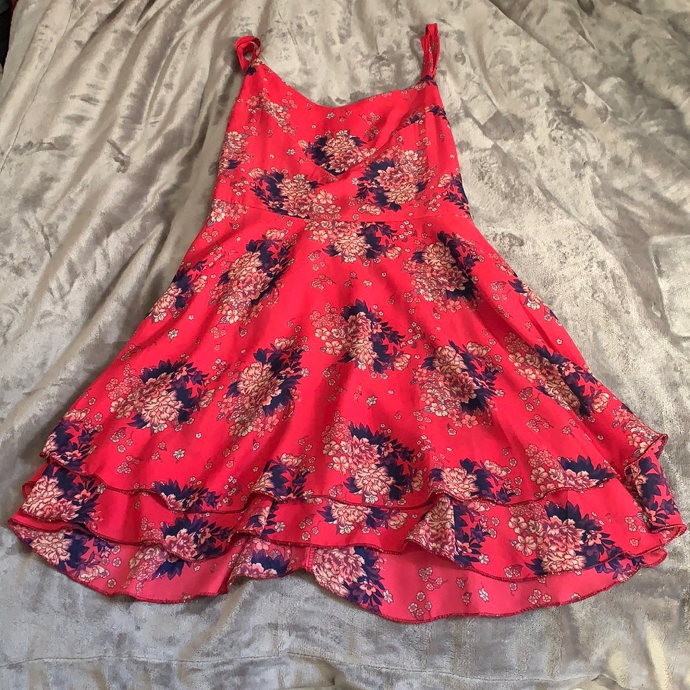 Red Floral Dress